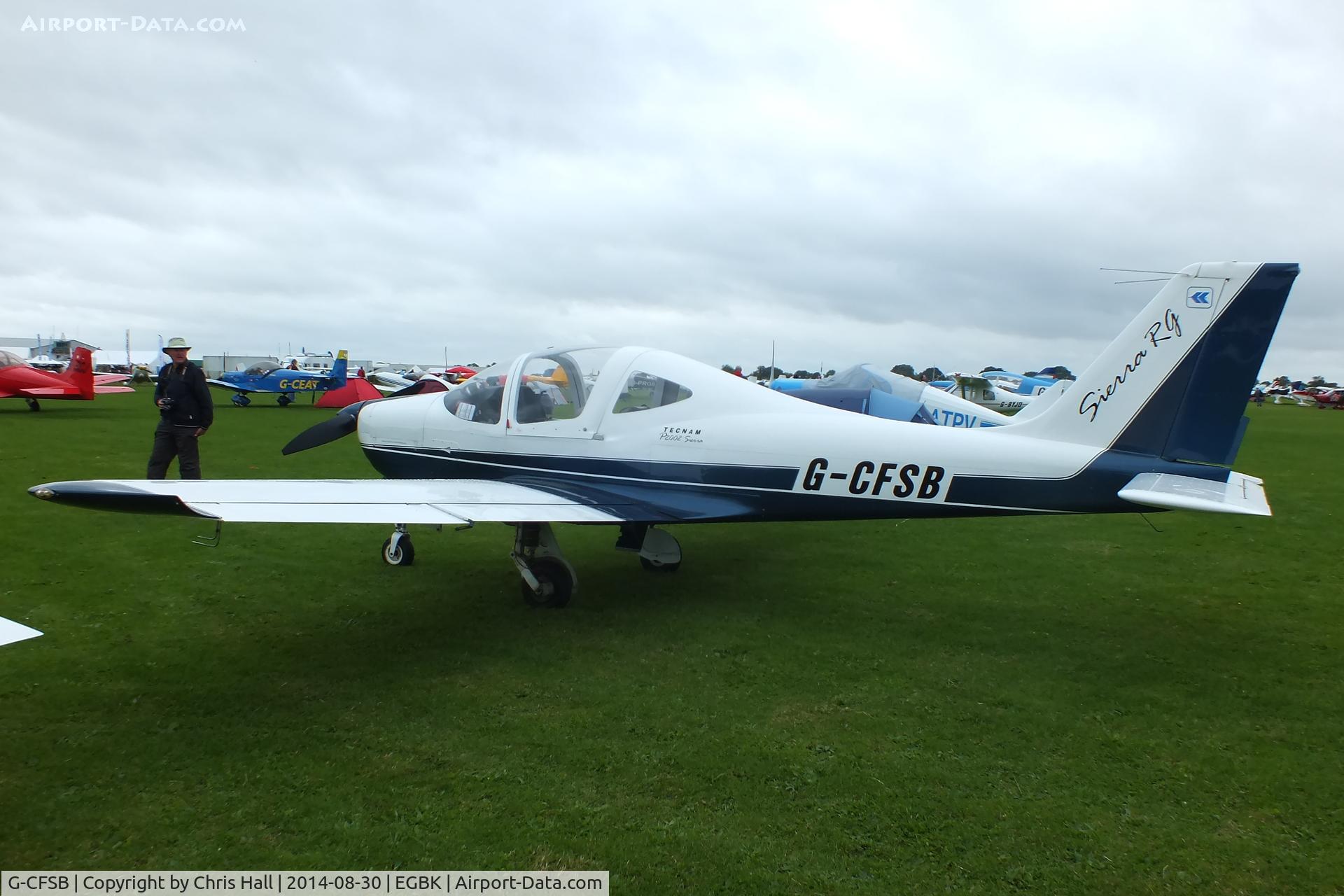 G-CFSB, 2008 Tecnam P-2002RG Sierra C/N LAA 333A-14864, at the LAA Rally 2014, Sywell
