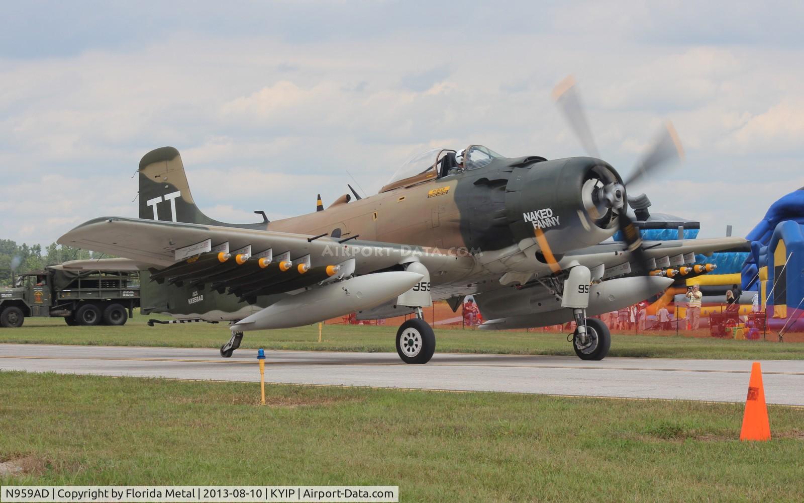 N959AD, Douglas A-1D Skyraider (AD-4NA) C/N 7759, AD-4N skyraider