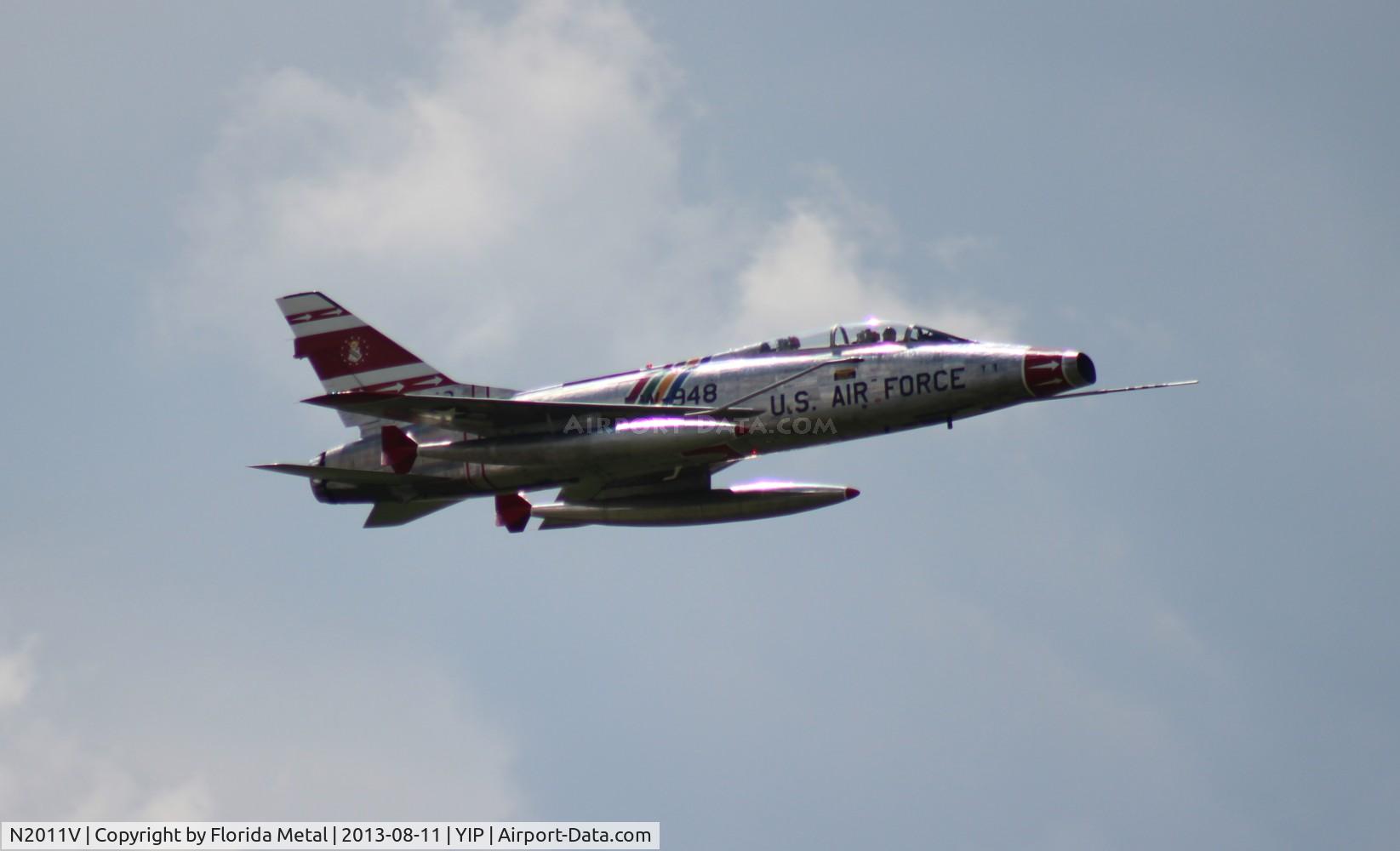 N2011V, 1958 North American F-100F Super Sabre C/N 243-224, F-100F