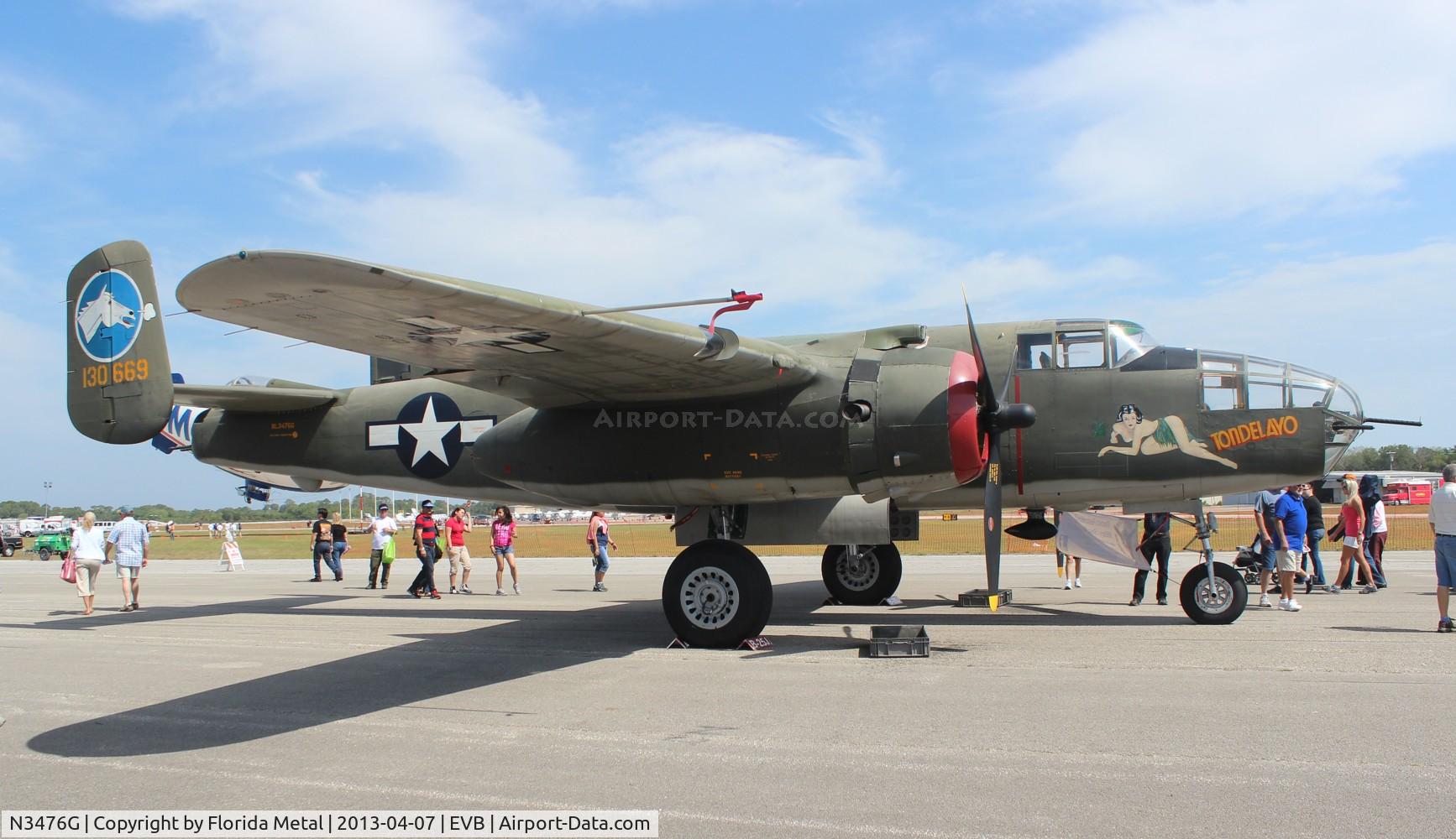 N3476G, 1944 North American B-25J Mitchell C/N 108-33257, Tondelayo B-25 Collings Foundation