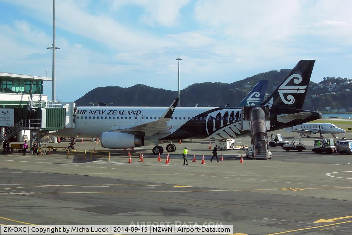 ZK-OXC, 2013 Airbus A320-232 C/N 5847, At Wellington