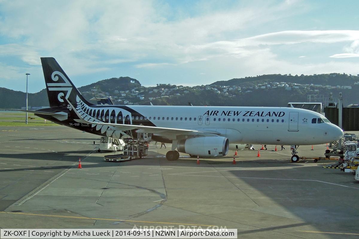 ZK-OXF, 2014 Airbus A320-232 C/N 6182, At Wellington