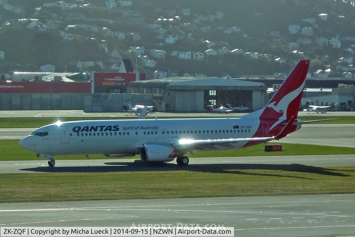 ZK-ZQF, 2011 Boeing 737-838 C/N 34204, At Wellington