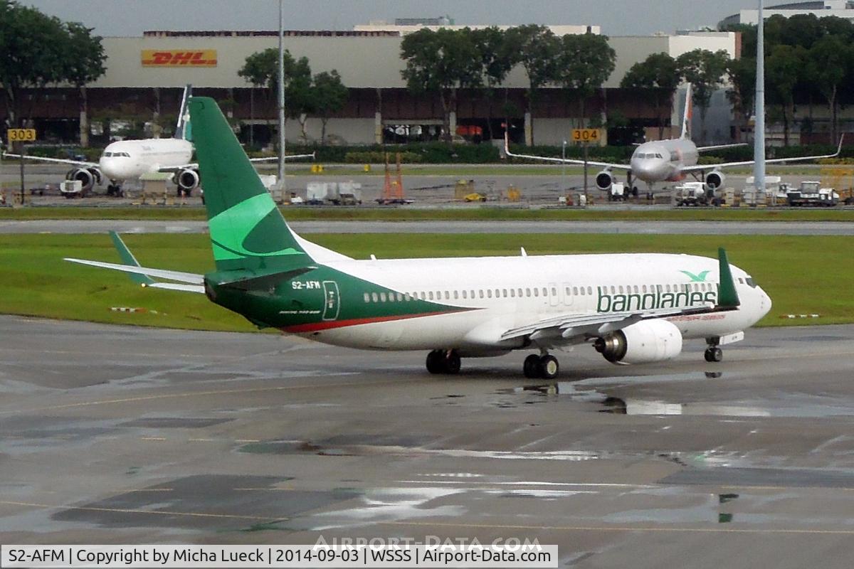 S2-AFM, 2001 Boeing 737-83N C/N 28653, At Changi