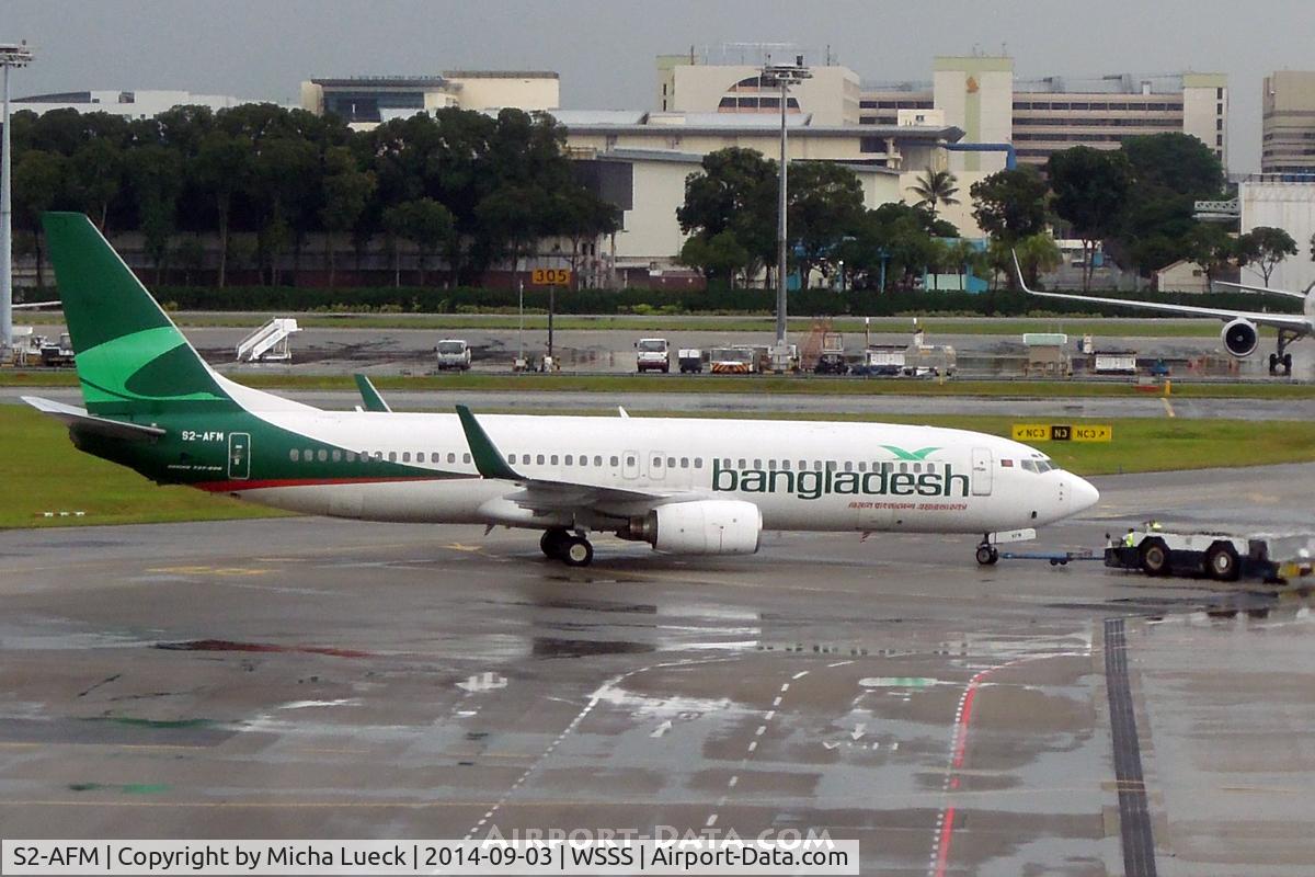 S2-AFM, 2001 Boeing 737-83N C/N 28653, At Changi