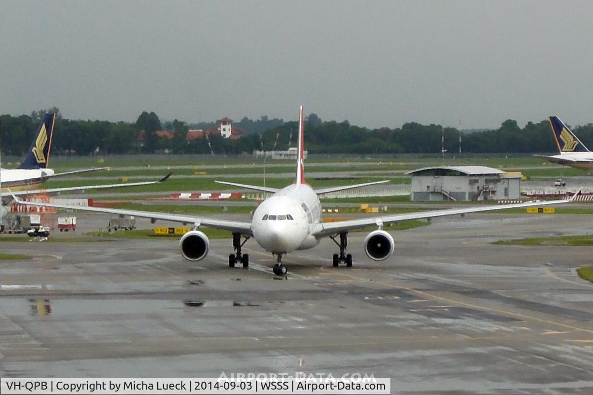 VH-QPB, 2003 Airbus A330-303 C/N 0558, At Changi