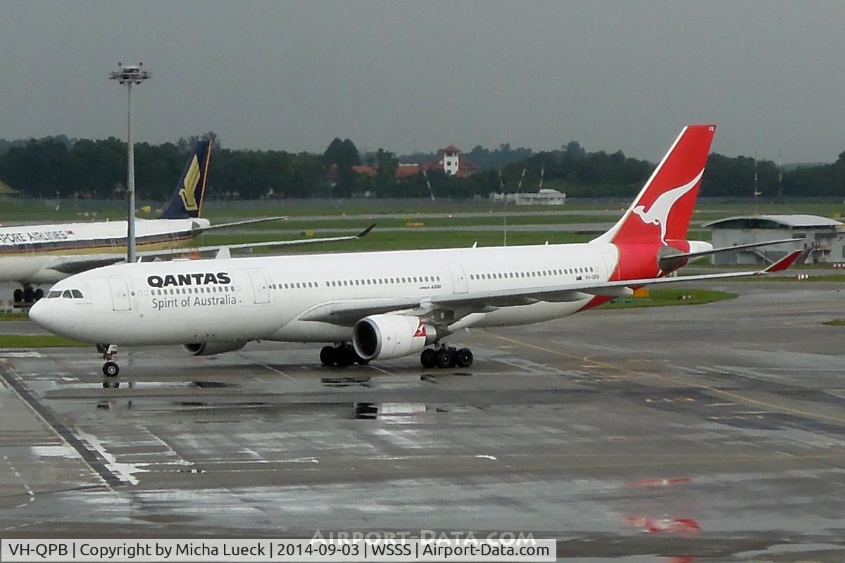 VH-QPB, 2003 Airbus A330-303 C/N 0558, At Changi