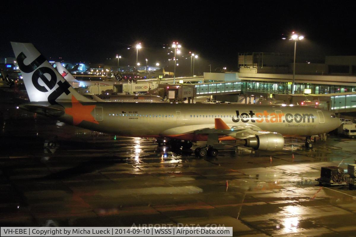 VH-EBE, 2007 Airbus A330-202 C/N 842, At Changi