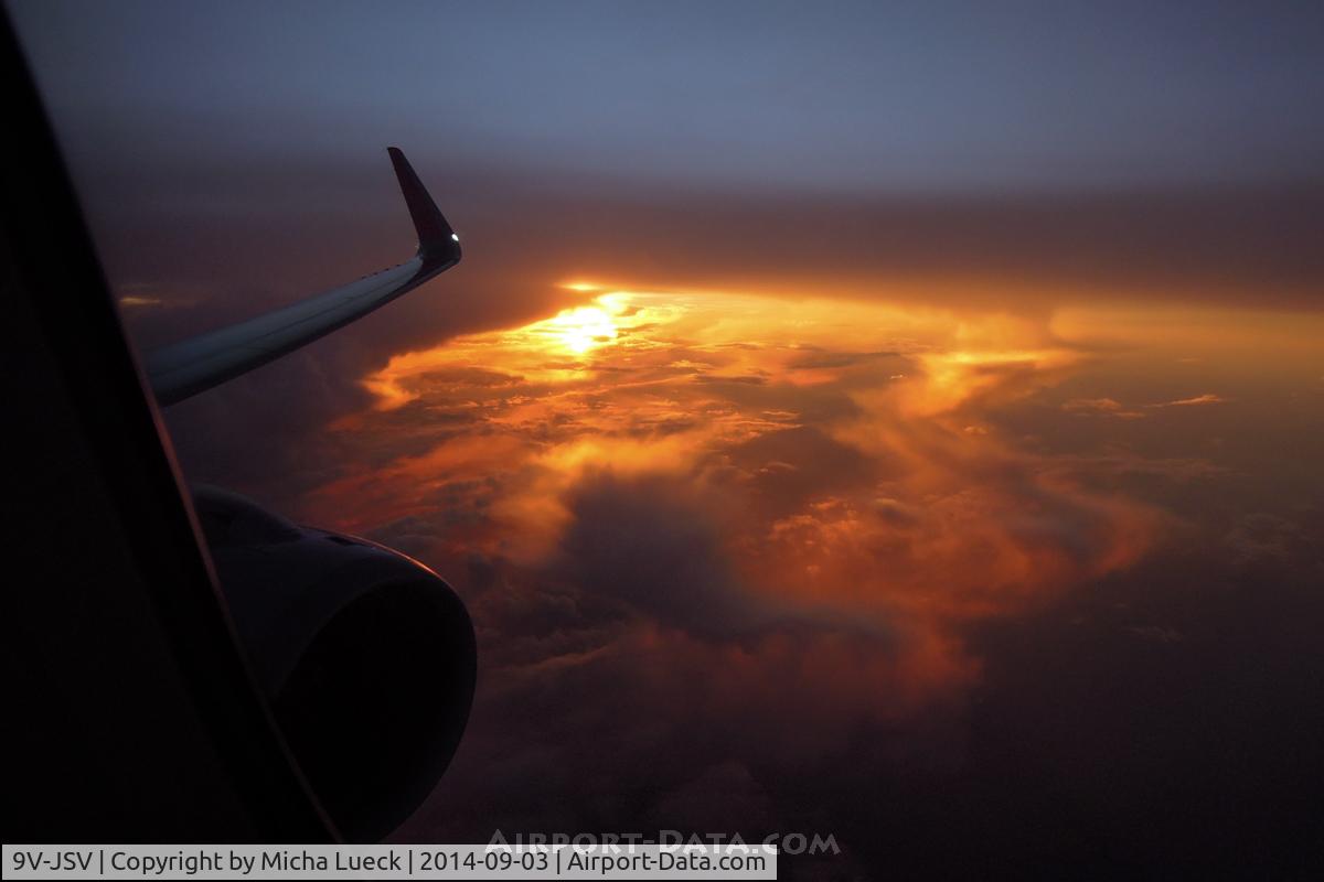 9V-JSV, 2013 Airbus A320-232 C/N 5813, Sunset (SIN-MNL)