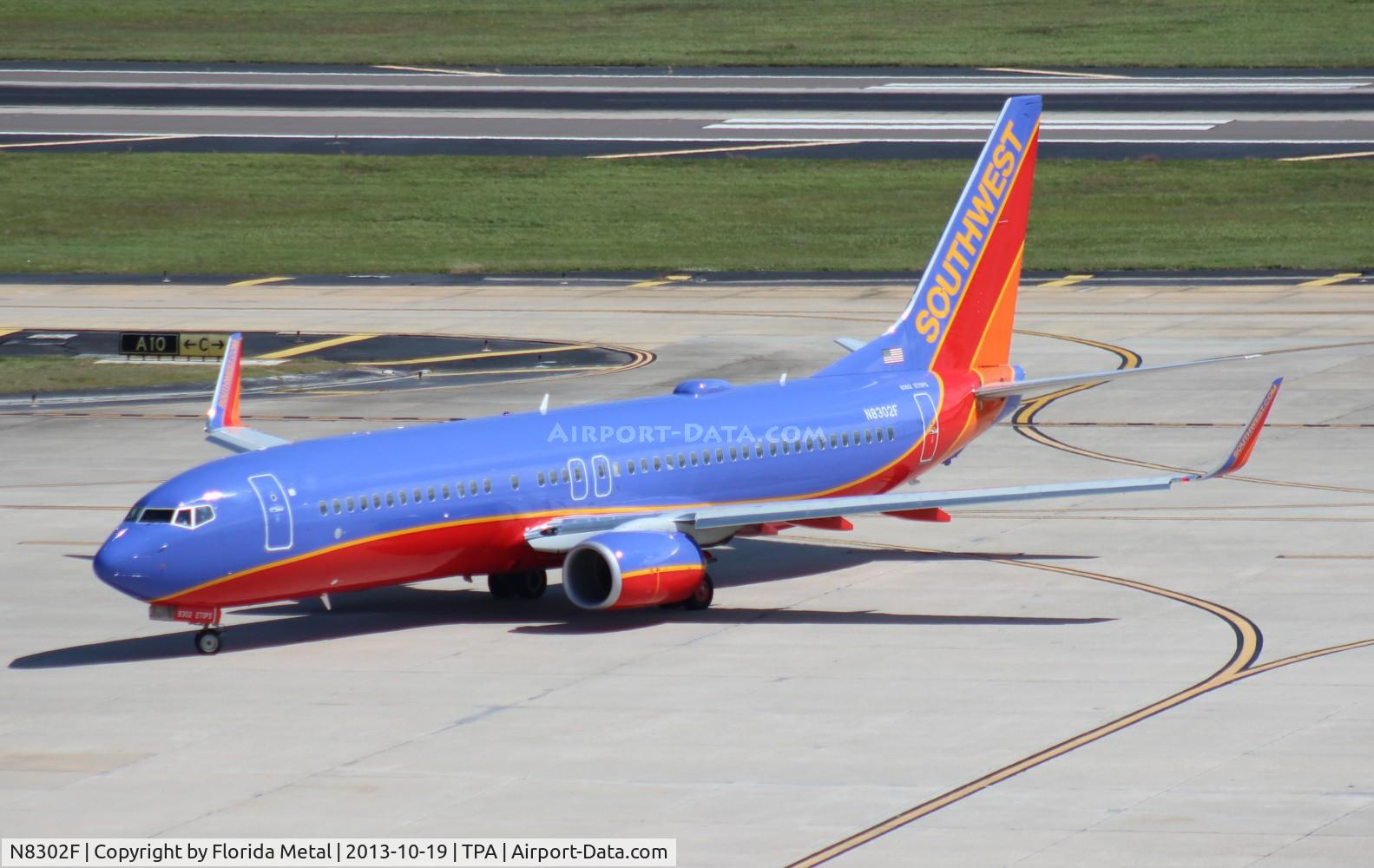 N8302F, 2012 Boeing 737-8H4 C/N 36680, Southwest 737-800