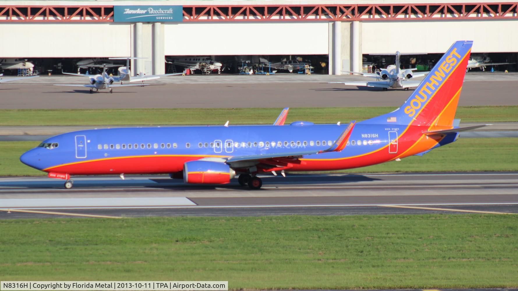 N8316H, 2012 Boeing 737-8H4 C/N 36684, Southwest 737-800