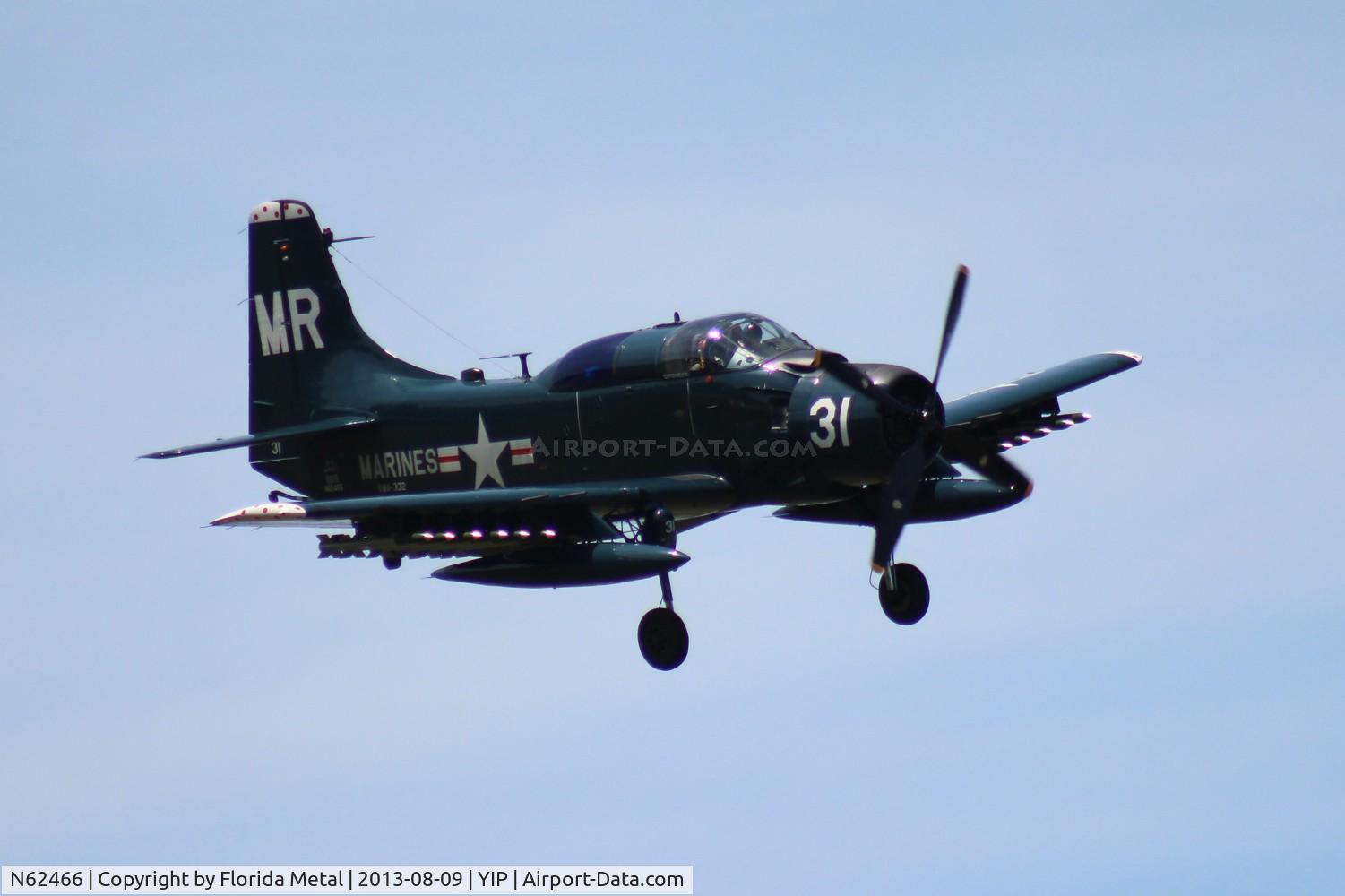 N62466, 1955 Douglas EA-1E Skyraider C/N 10255 (135178), EA-1E Skyraider