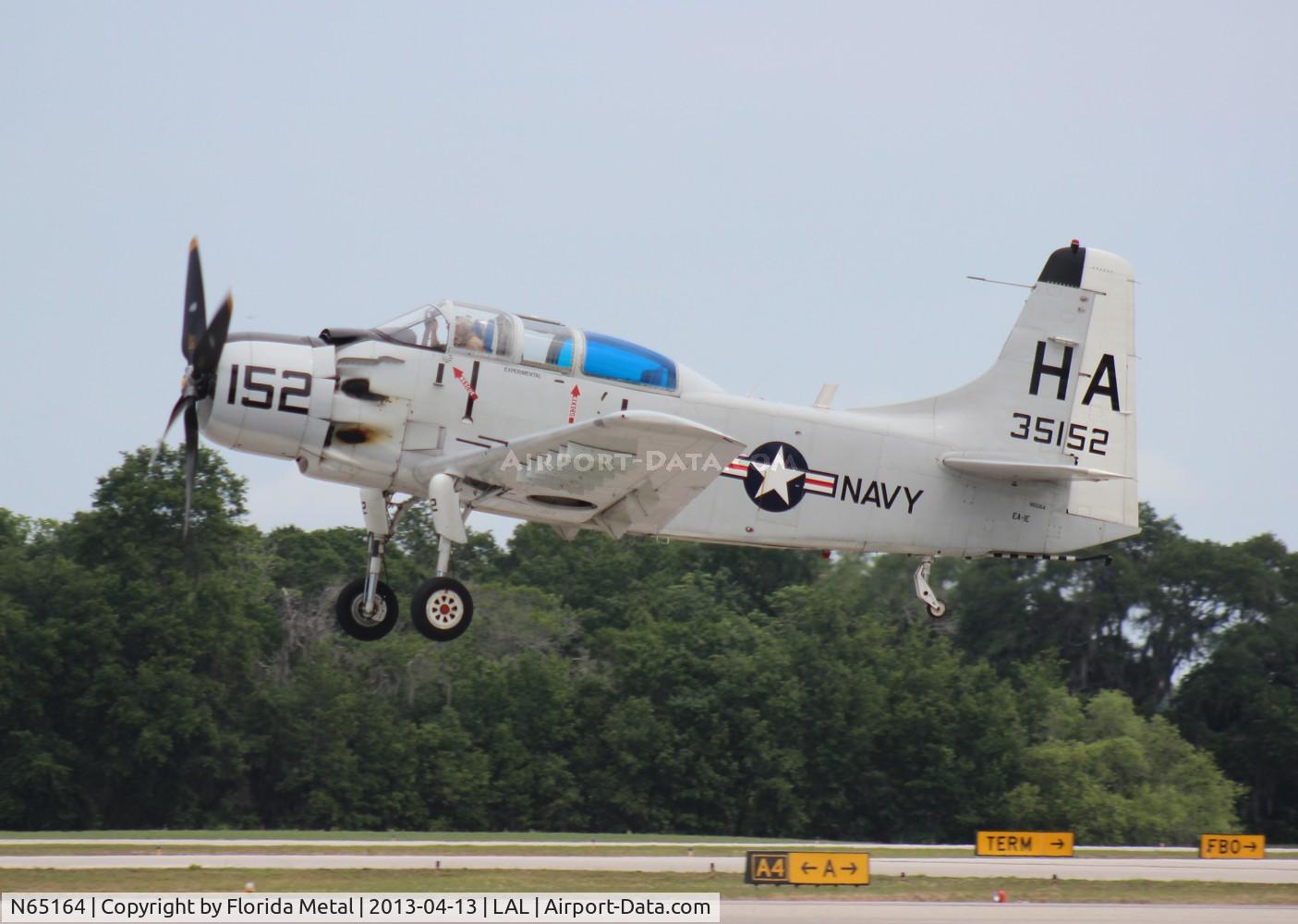 N65164, 1955 Douglas EA-1E Skyraider AD-5W C/N 55-471DH, EA-1E Skyraider