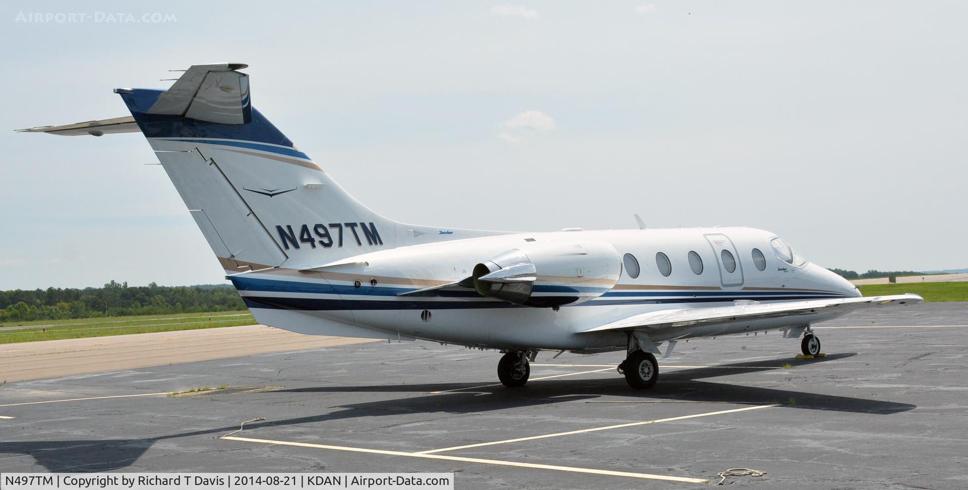 N497TM, Hawker Beechcraft 400A Beechjet C/N RK-596, Hawker 400A in Danville Va.