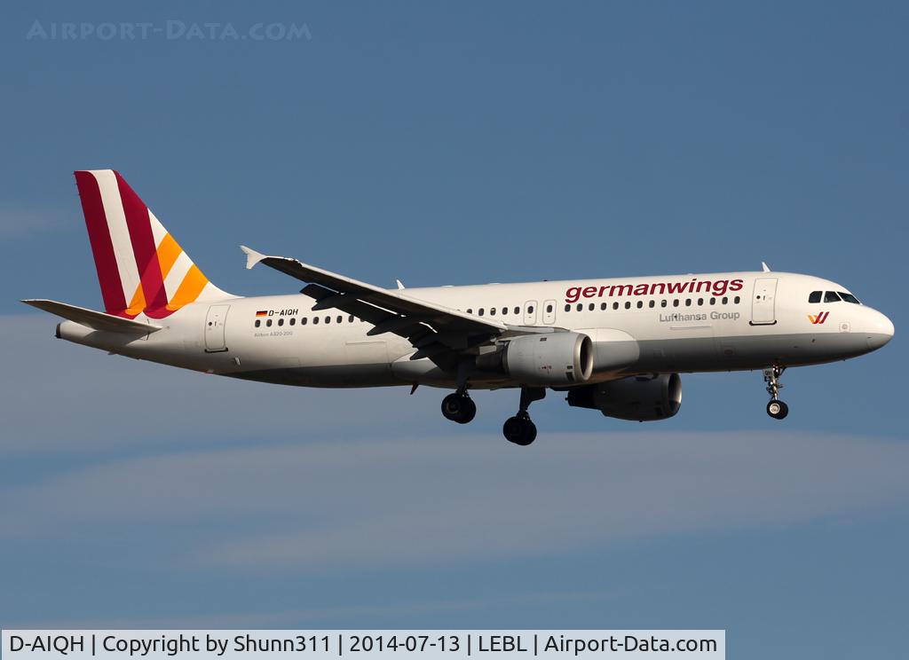 D-AIQH, 1991 Airbus A320-211 C/N 217, Landing rwy 25R