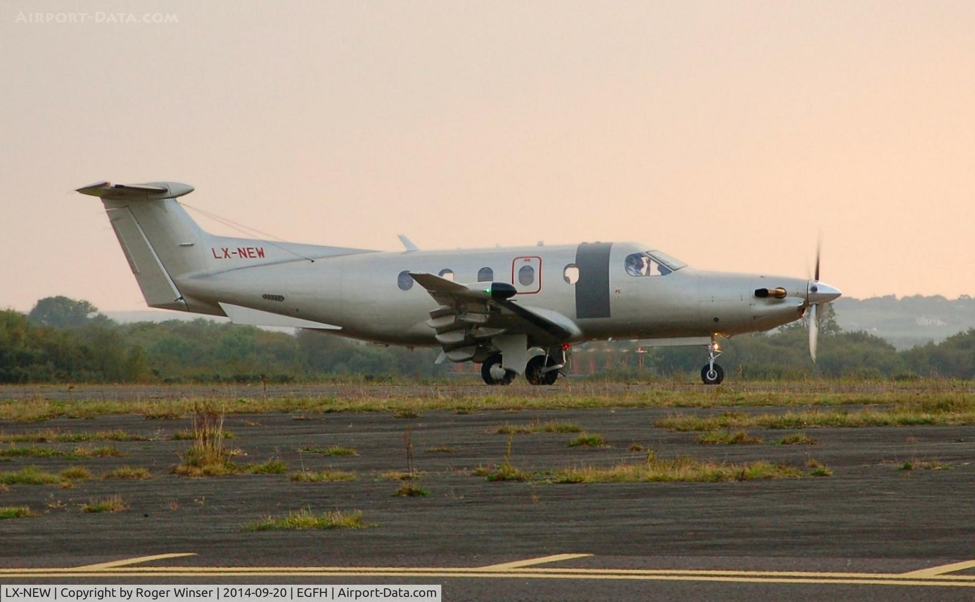 LX-NEW, 2009 Pilatus PC-12/47E C/N 1148, Visiting PC-12 operated by Jetfly Aviation.