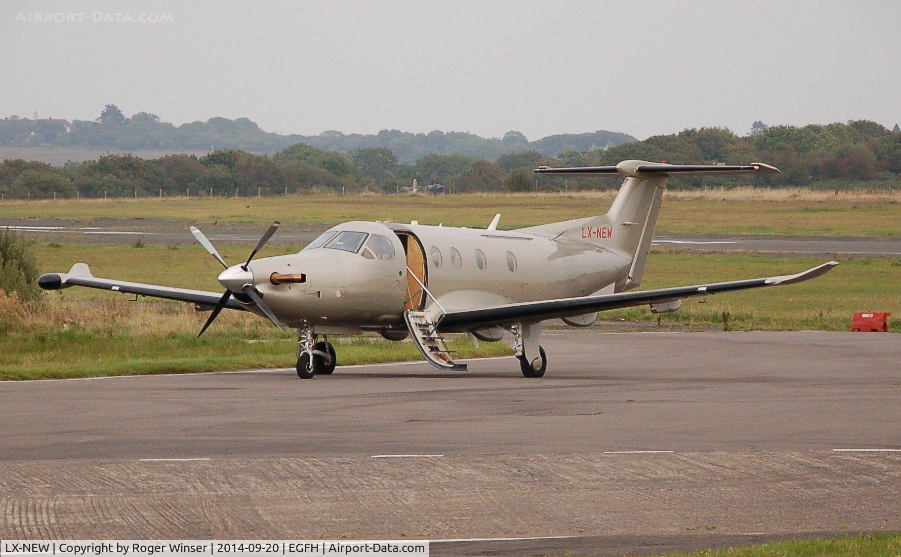 LX-NEW, 2009 Pilatus PC-12/47E C/N 1148, Visiting PC-12 operated by Jetfly Aviation.