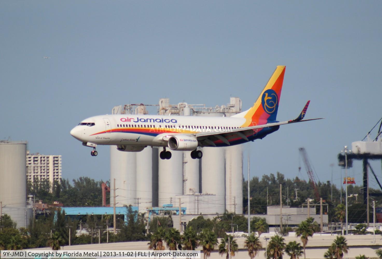 9Y-JMD, 2007 Boeing 737-8Q8 C/N 30720, Air Jamaica 737-800