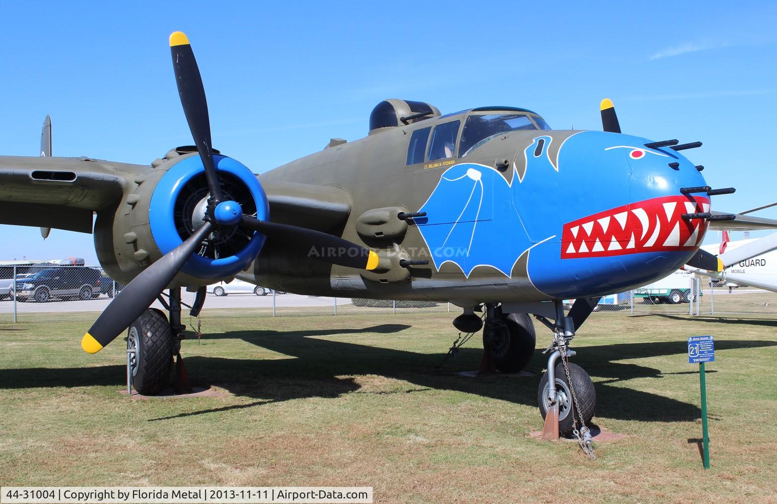 44-31004, 1944 North American TB-25N Mitchell C/N 108-34279, TB-25N Mitchell at Battle Ship Alabama