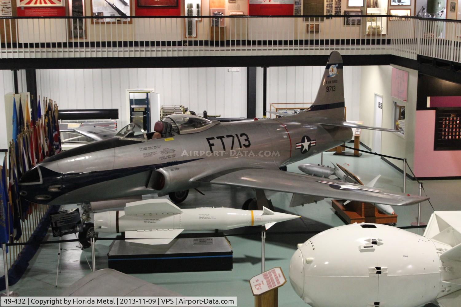 49-432, 1949 Lockheed F-80C-10-LO Shooting Star C/N 080-2176, F-80 Shooting Star at Air Force Armament Museum