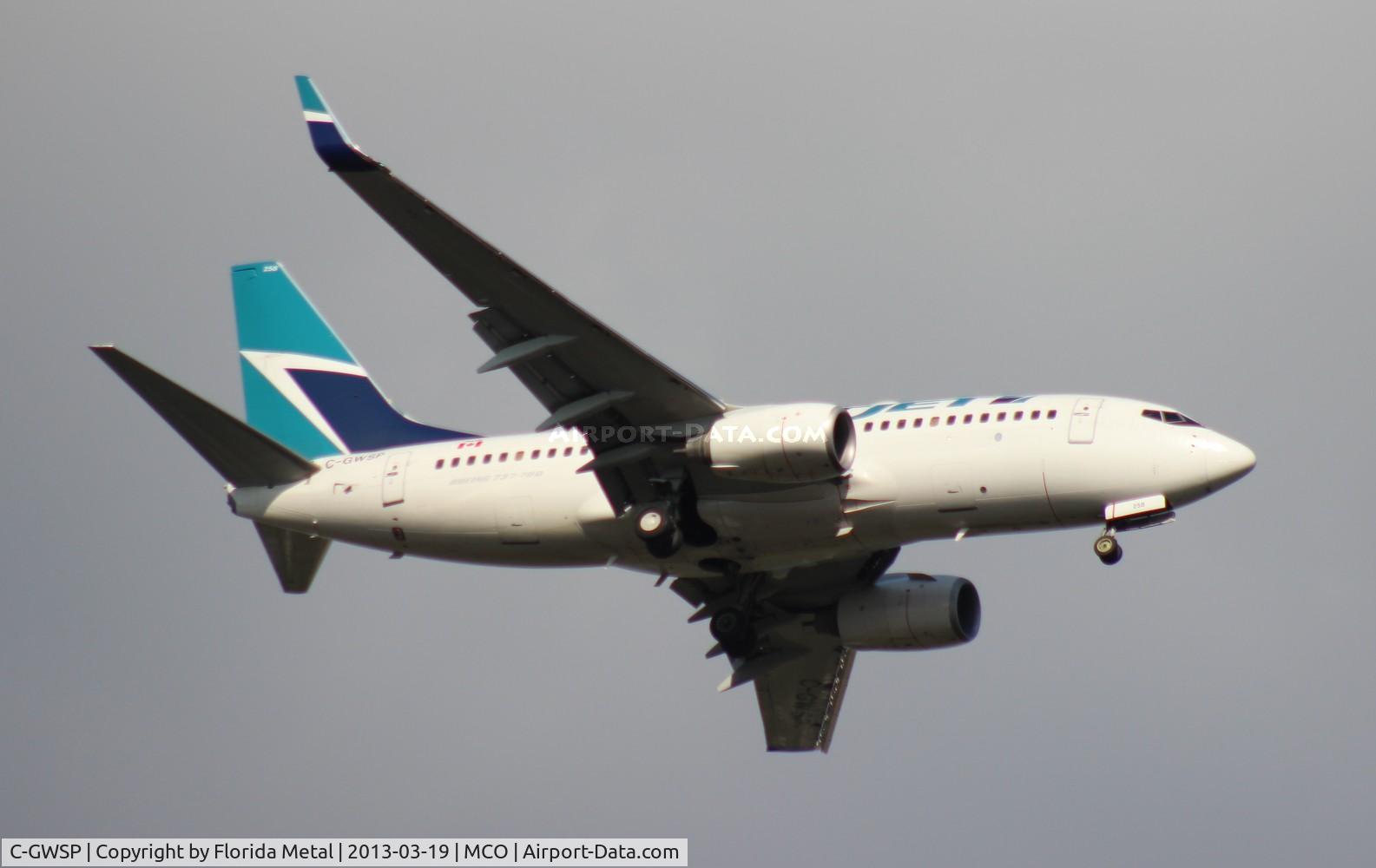 C-GWSP, 2009 Boeing 737-7CT C/N 36693, West Jet 737-700