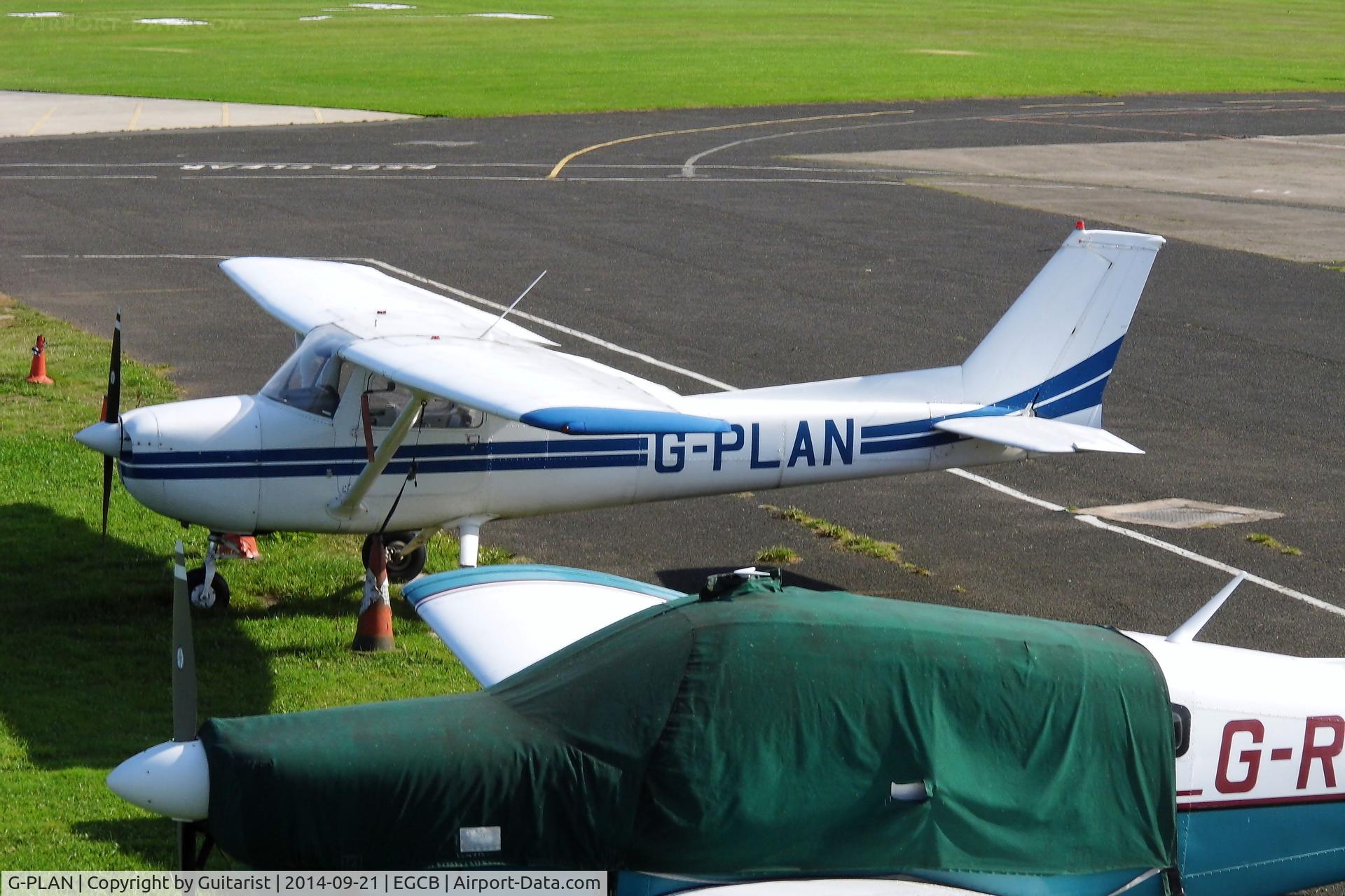 G-PLAN, 1974 Reims F150L C/N 1066, Taken from the control tower at the City Airport Manchester