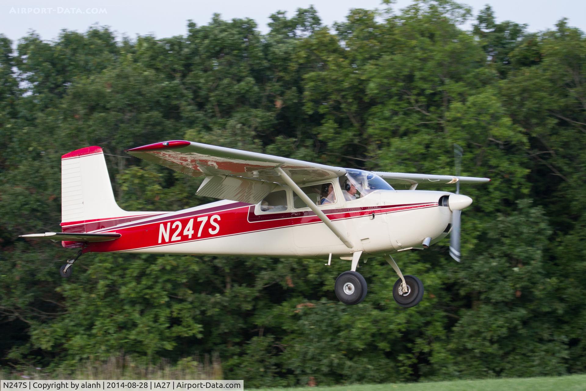 N247S, 2006 Cessna 180 (Bush Master Conv) C/N 001, Landing at Antique Airfield, Blakesburg
