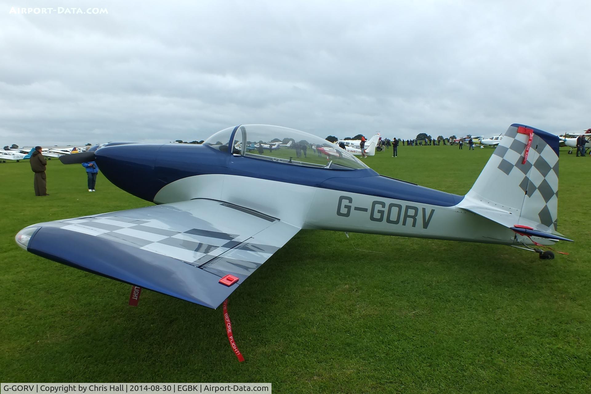 G-GORV, 2013 Vans RV-8 C/N LAA 303-14847, at the LAA Rally 2014, Sywell
