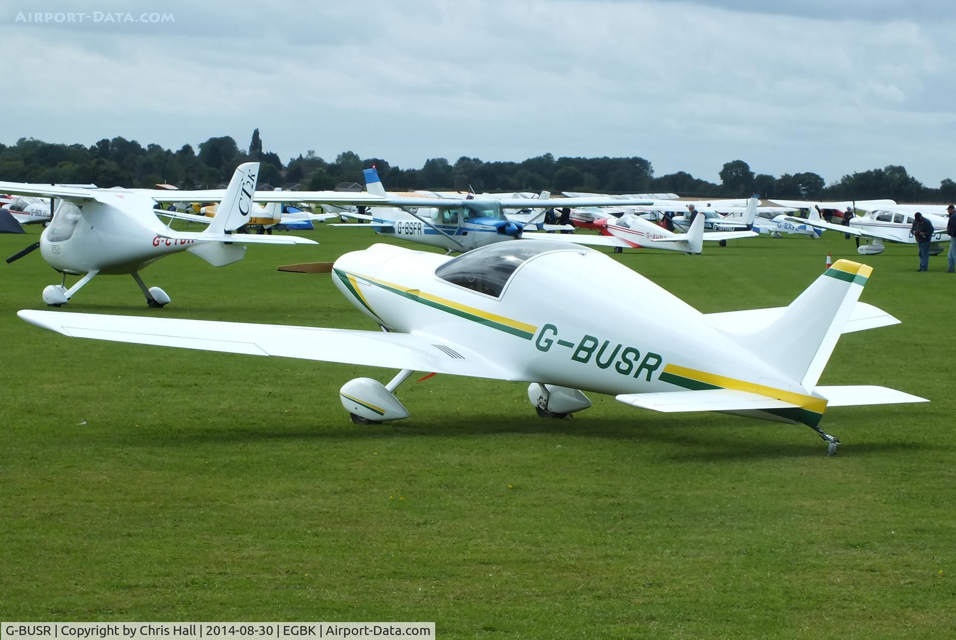 G-BUSR, 1995 Aero Designs Pulsar C/N PFA 202-12356, at the LAA Rally 2014, Sywell