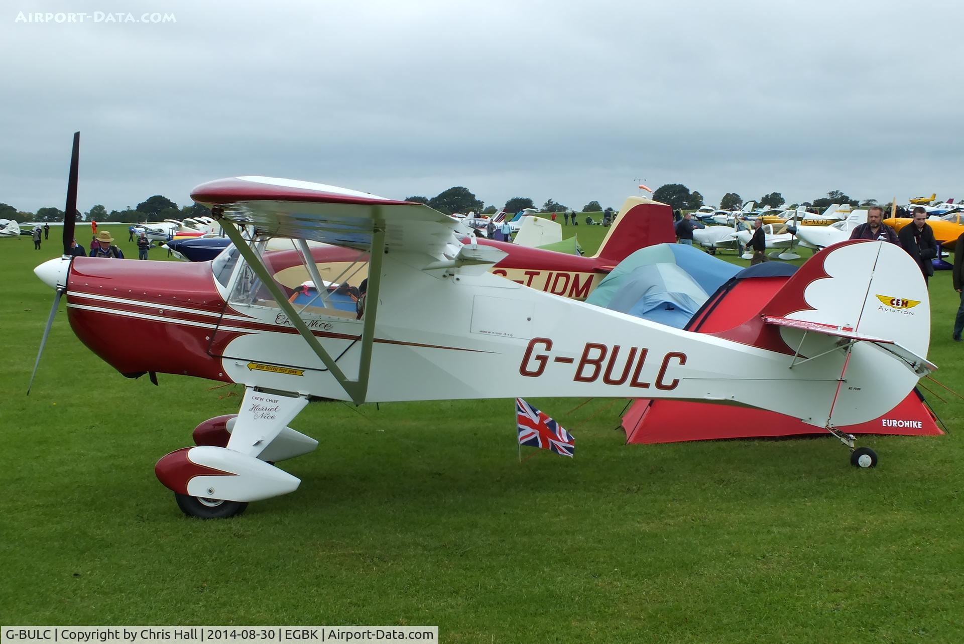 G-BULC, 1999 Light Aero Avid Speedwing Mark IV Flyer C/N PFA 189-12202, at the LAA Rally 2014, Sywell