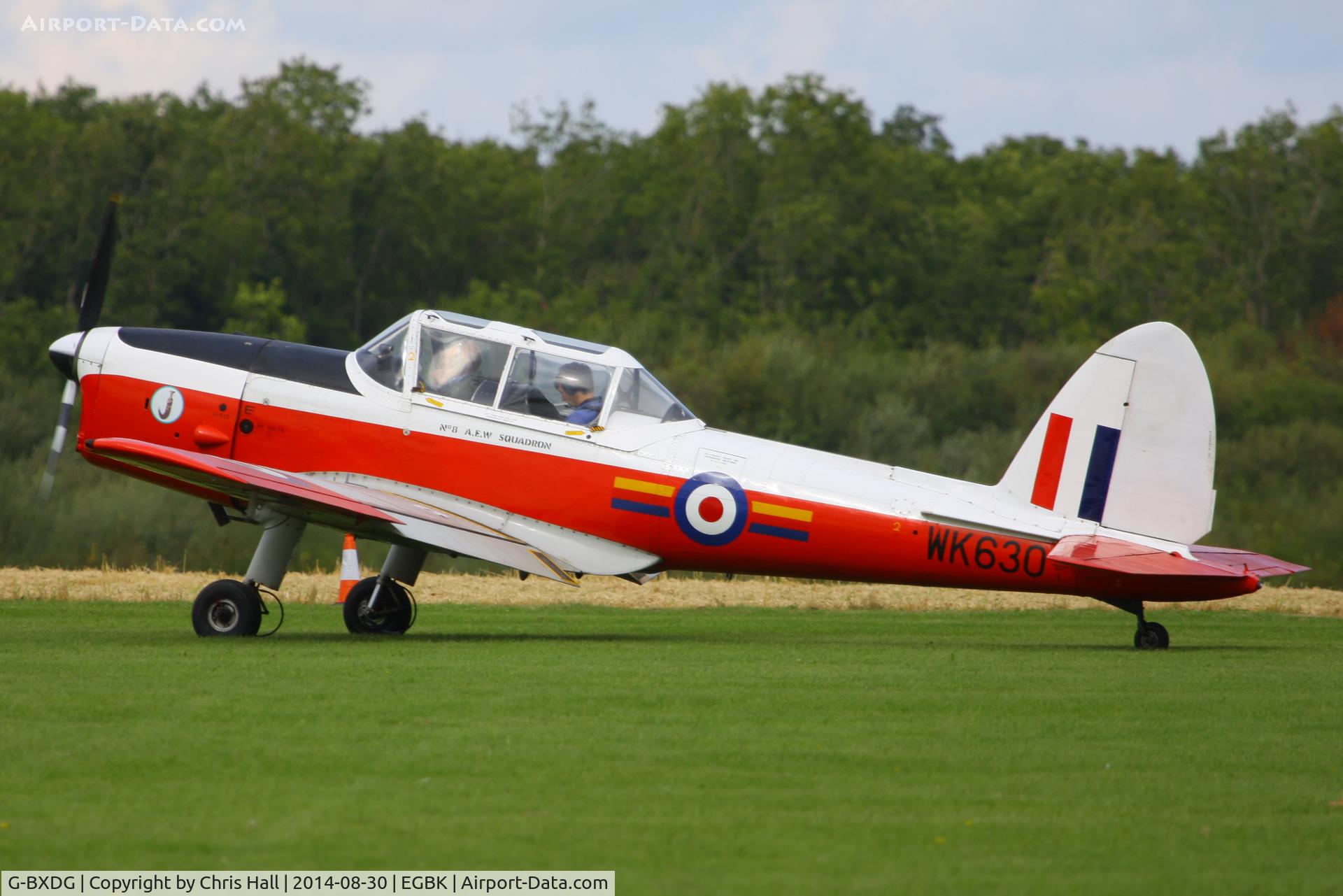 G-BXDG, 1950 De Havilland DHC-1 Chipmunk T.10 C/N C1/0644, at the LAA Rally 2014, Sywell