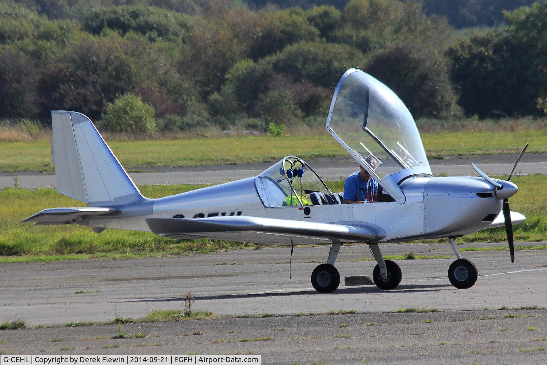 G-CEHL, 2006 Aerotechnik EV-97 TeamEurostar UK C/N 2928, Visiting Eurostar,  Staverton based, seen getting ready for flight at EGFH.