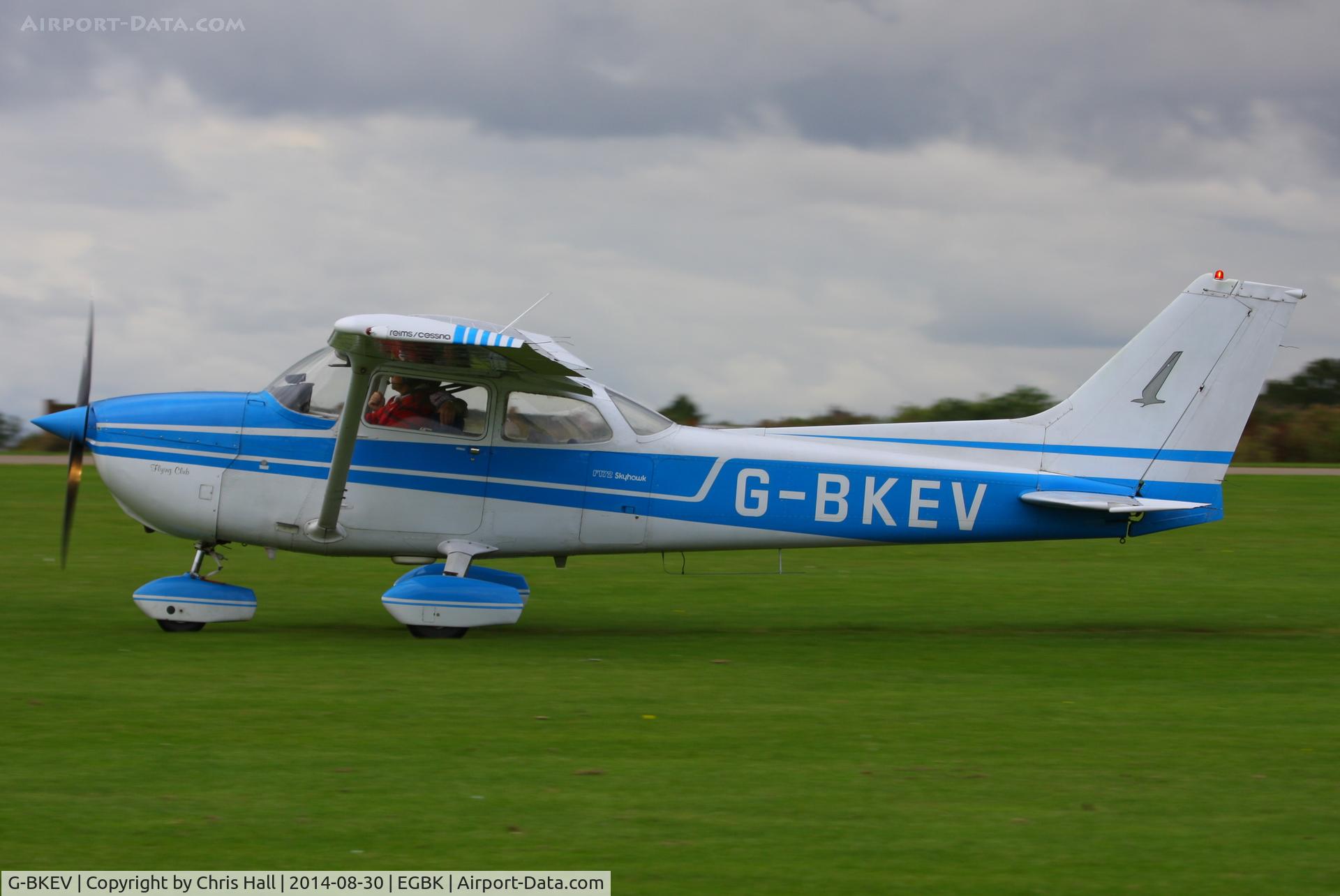 G-BKEV, 1976 Reims F172M Skyhawk Skyhawk C/N 1443, at the LAA Rally 2014, Sywell