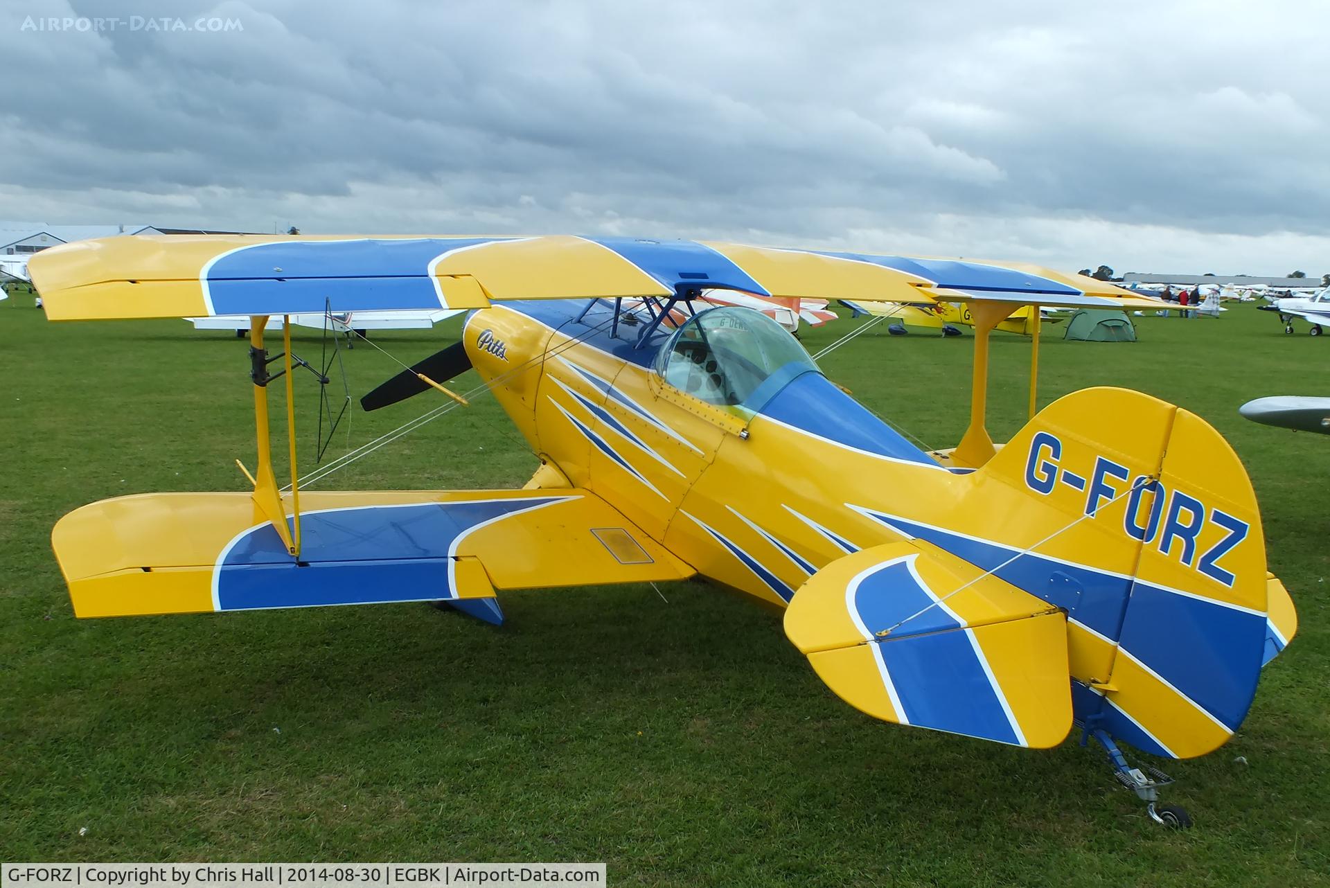 G-FORZ, 1999 Pitts S-1S Special C/N PFA 009-13393, at the LAA Rally 2014, Sywell