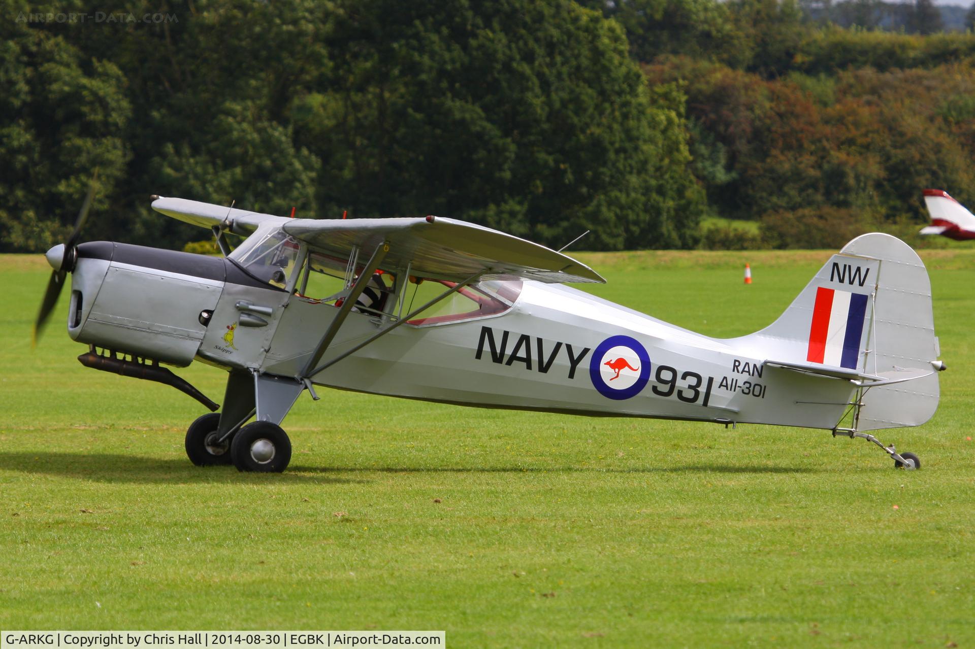 G-ARKG, 1952 Auster J-5G Autocar C/N 3061, at the LAA Rally 2014, Sywell