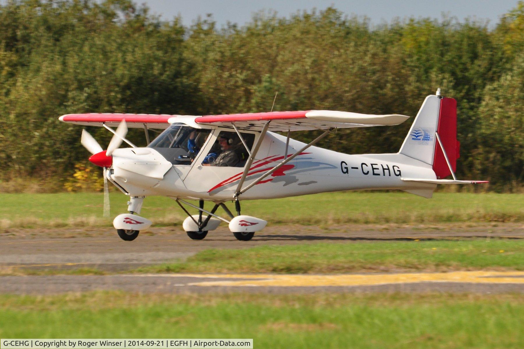 G-CEHG, 2006 Comco Ikarus C42 FB100 C/N 0612-6861, Resident Ikarus touch and go Runway 22.