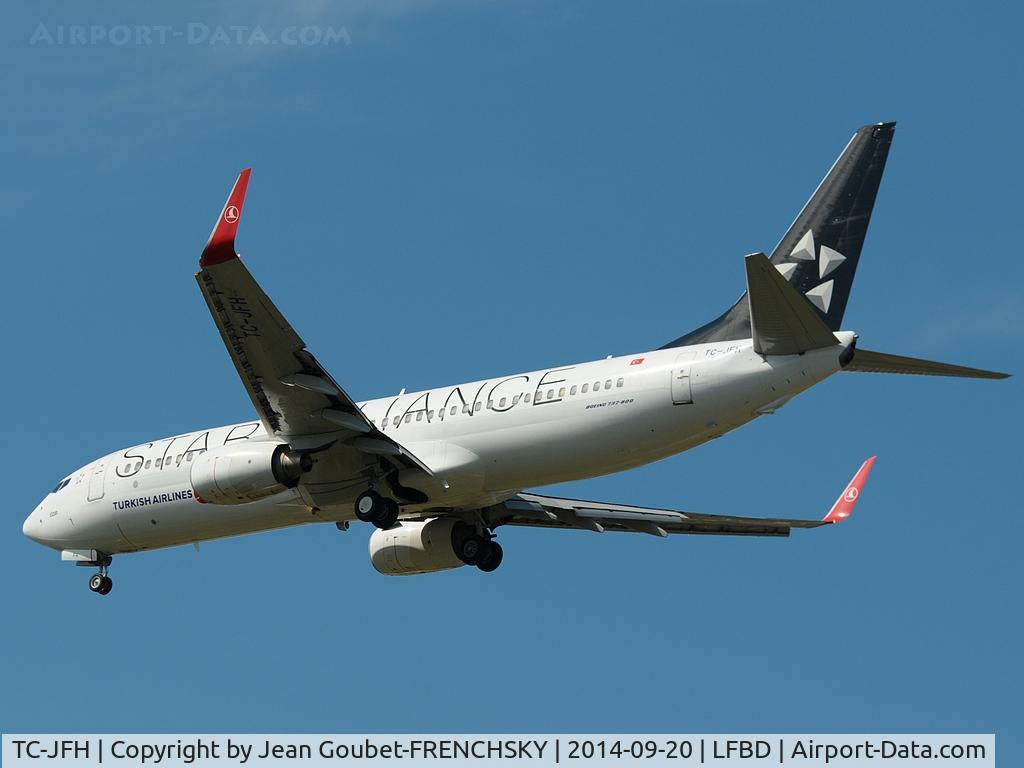 TC-JFH, 1998 Boeing 737-8F2 C/N 29770, TK landing 23 from IST
