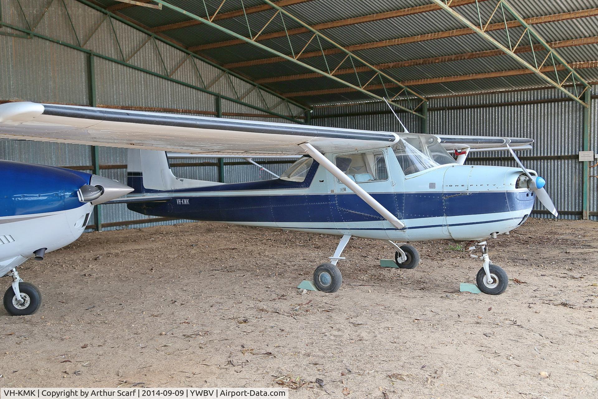 VH-KMK, 1964 Cessna 150E C/N 15061042, Beverley Airport WA, sharing the hangar with VH-AAF