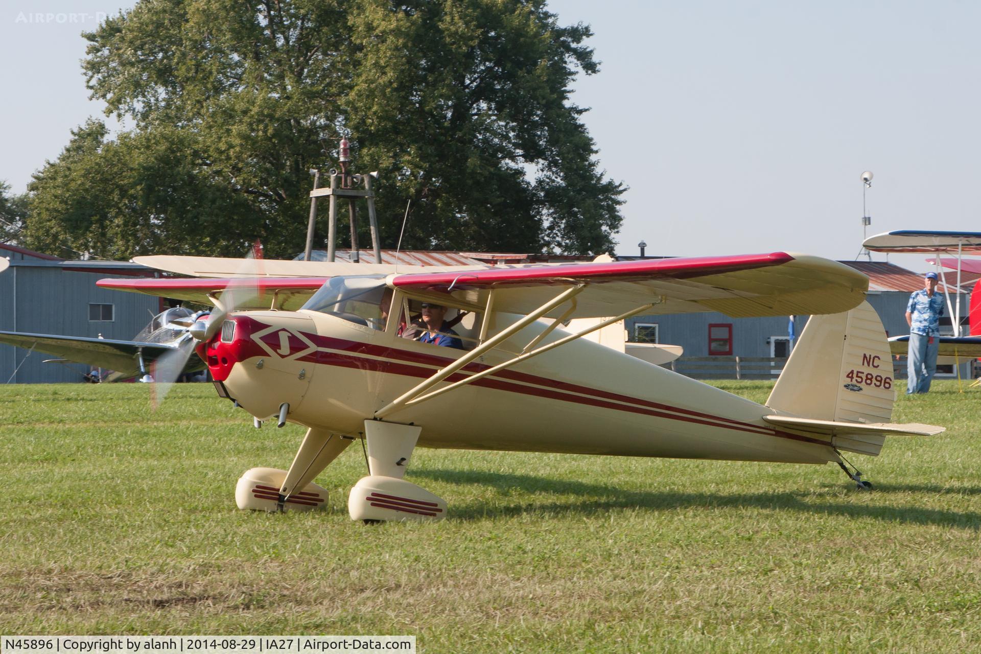 N45896, 1946 Luscombe 8A C/N 2423, At Antique Airfield, Blakesburg