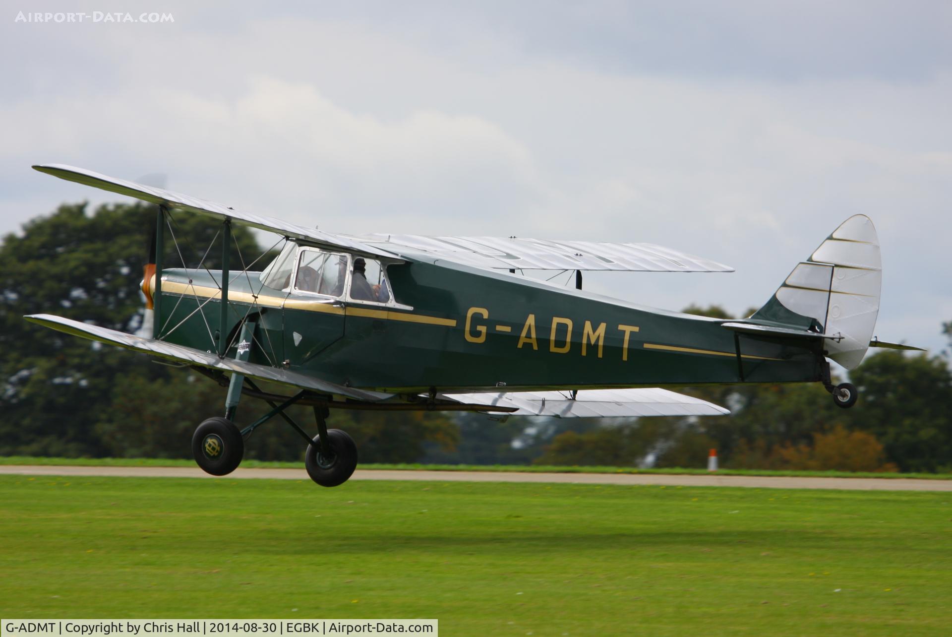 G-ADMT, 1936 De Havilland DH.87B Hornet Moth C/N 8093, at the LAA Rally 2014, Sywell