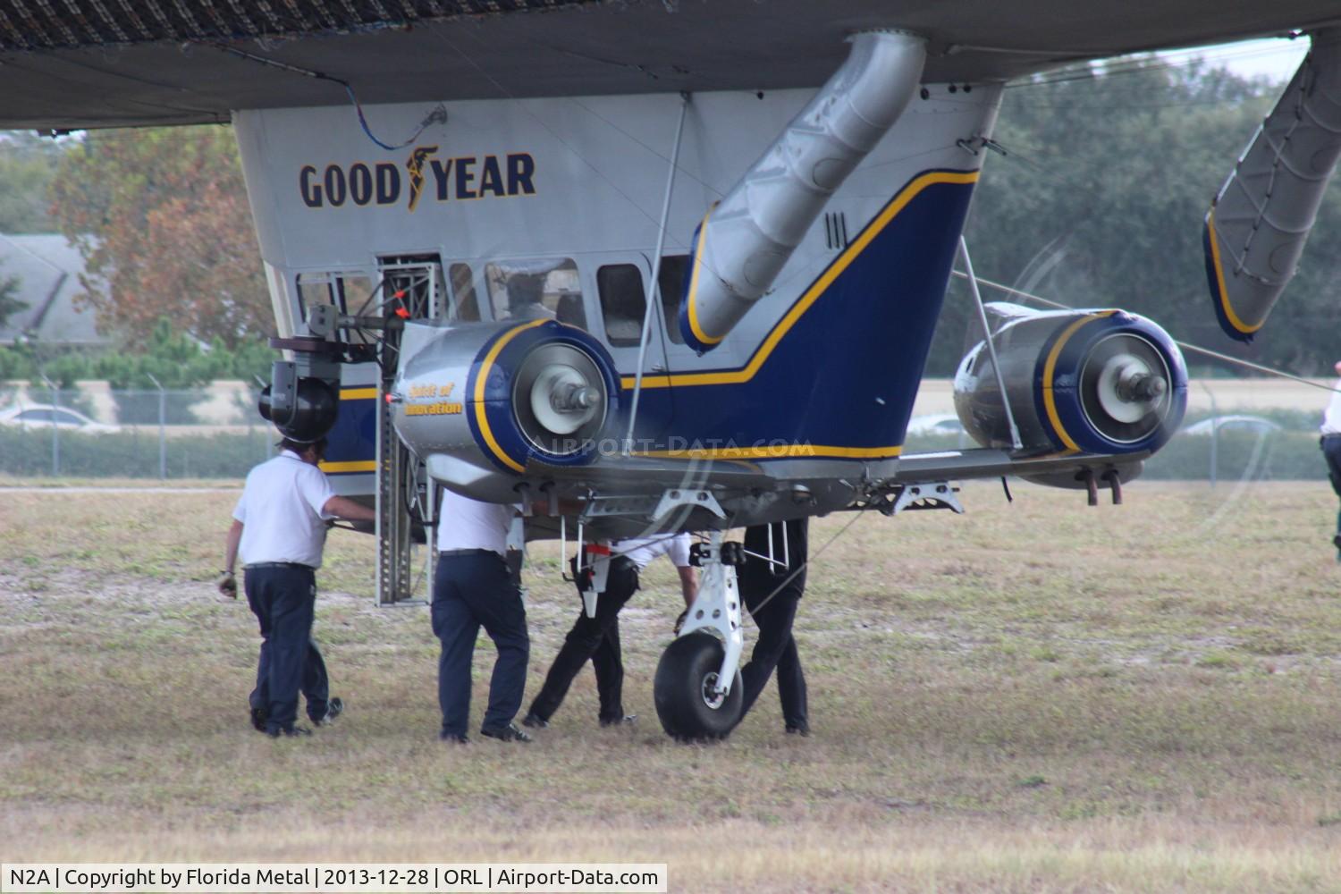 N2A, 1983 Goodyear GZ-20A C/N 4119, preparing the blimp