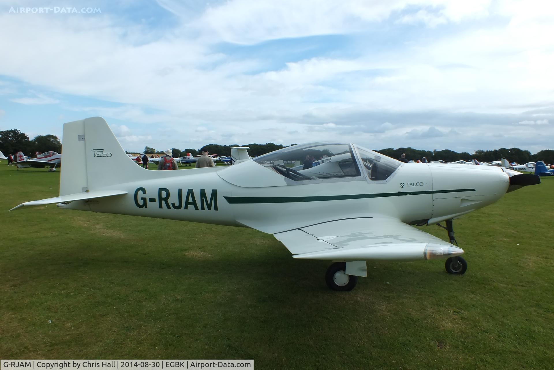 G-RJAM, 2012 Frati F-8L Falco C/N PFA 100-11665, at the LAA Rally 2014, Sywell