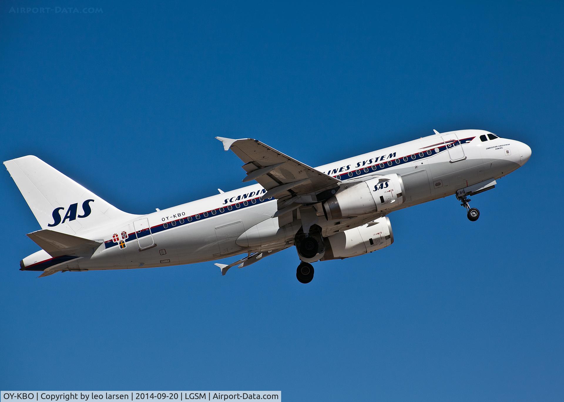 OY-KBO, 2006 Airbus A319-131 C/N 2850, Samos 20.9.14
