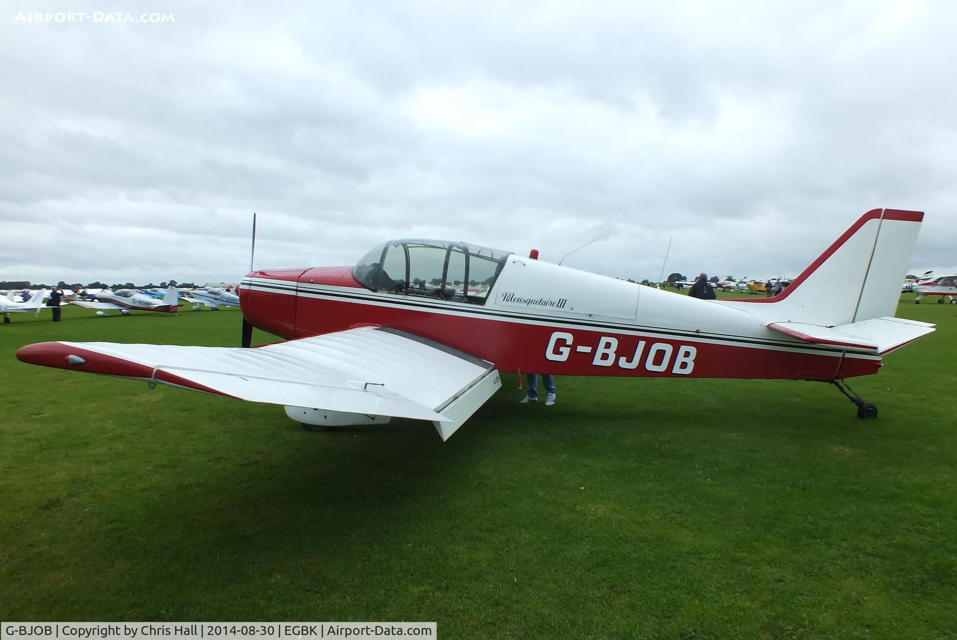 G-BJOB, 1964 SAN Jodel D-140C Mousquetaire III C/N 118, at the LAA Rally 2014, Sywell