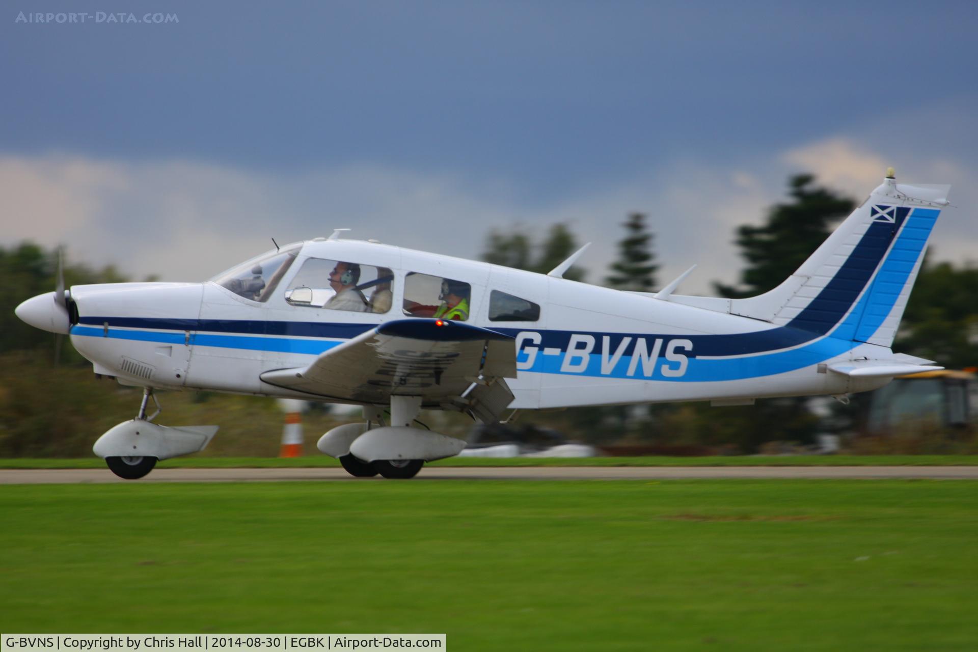 G-BVNS, 1976 Piper PA-28-181 Cherokee Archer II C/N 28-7690358, at the LAA Rally 2014, Sywell