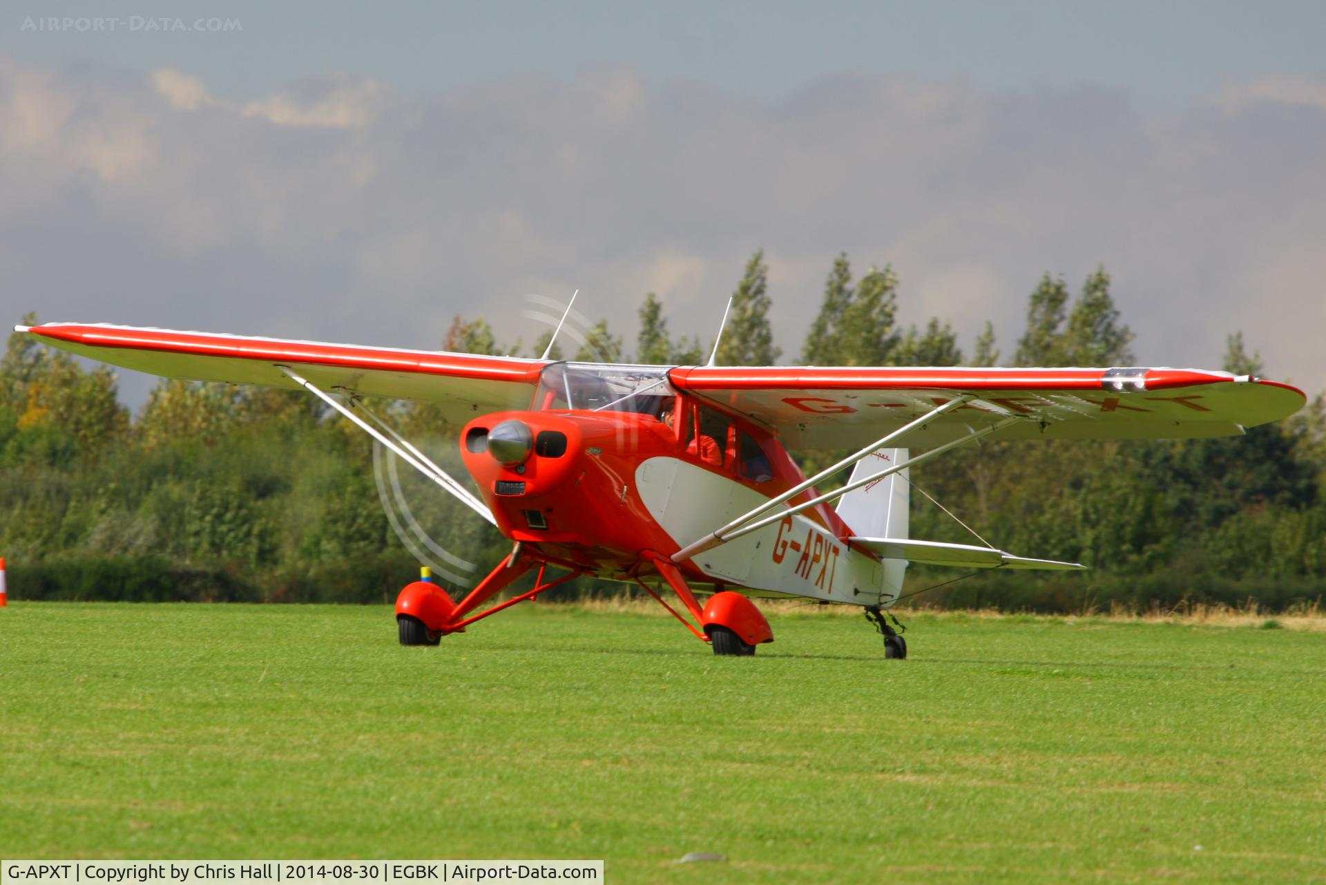 G-APXT, 1956 Piper PA-22-150 Caribbean C/N 22-3854, at the LAA Rally 2014, Sywell