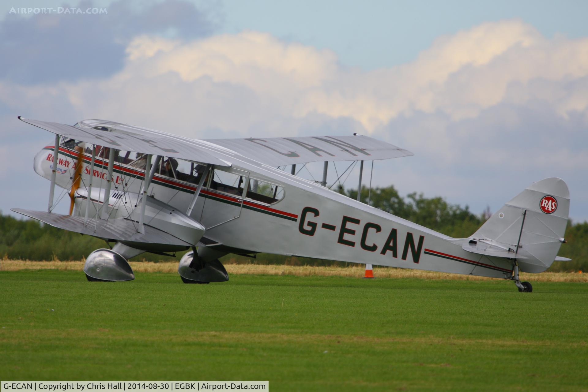 G-ECAN, 1943 De Havilland Australia DH-84 Dragon 3 C/N DHA2048, at the LAA Rally 2014, Sywell