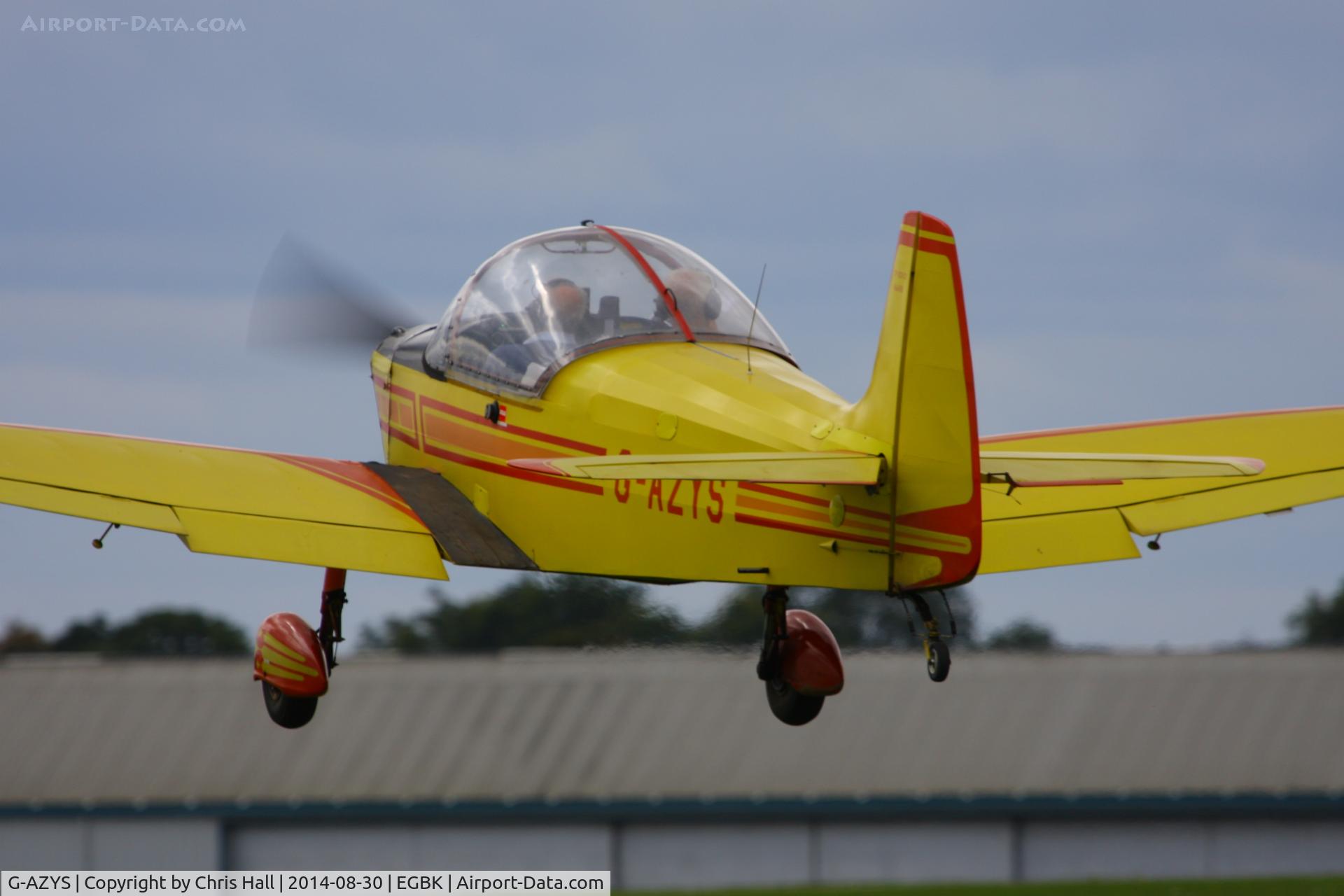 G-AZYS, 1961 Scintex CP-301C-1 Emeraude C/N 568, at the LAA Rally 2014, Sywell