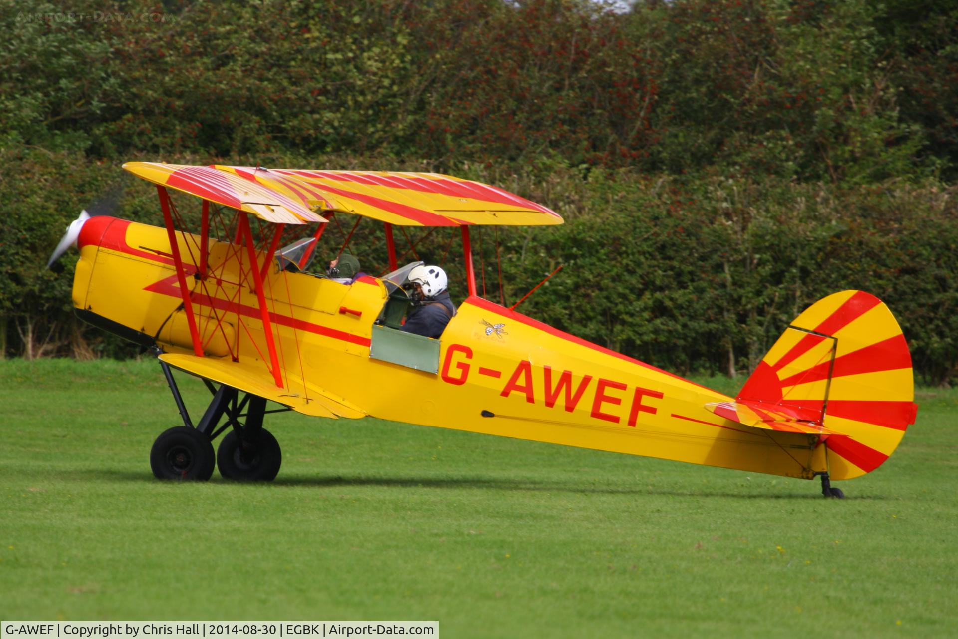 G-AWEF, 1947 Stampe-Vertongen SV-4C(G) C/N 549, at the LAA Rally 2014, Sywell