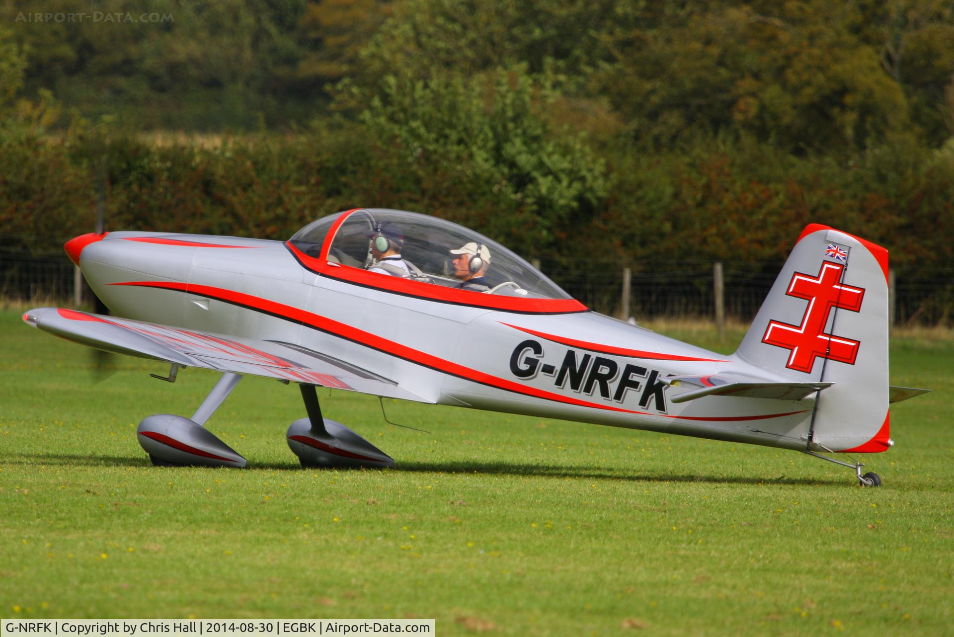 G-NRFK, 2013 Vans RV-8 C/N PFA 303-14135, at the LAA Rally 2014, Sywell